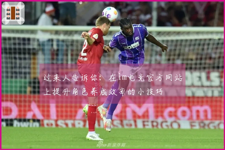 过来人告诉你：在im电竞官方网站上提升角色养成效率的小技巧